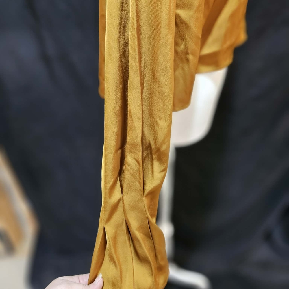 Nap Mustard Long Sleeve Blouse Top - Picture 4 of 6